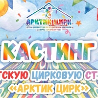 Кастинг в детскую цирковую студию «Арктик цирк»